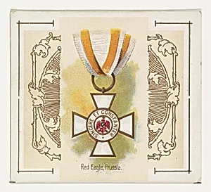 Red Eagle, Prussia, from the World's Decorations series (N44) for Allen & Ginter Cigarettes by Allen & Ginter|Lindner, Eddy & Claus