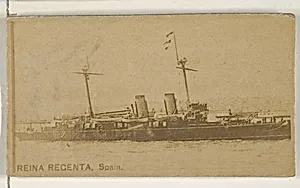 Reina Regenta, Spain, from the Famous Ships series (N50) for Virginia Brights Cigarettes by Allen & Ginter
