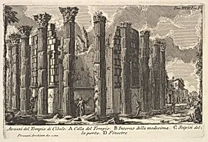 Remains of the Temple of Cybele (Avanzi del Tempio di Cibele) by Giovanni Battista Piranesi