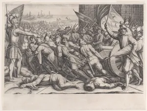 Rembarquement des Troupes (Embarkation of Troops), from La Vie de Ferdinand Ier de Médicis série appelée aussi Les Batailles des Médicis (The Life of Ferdinand I de'Medici also called The Medici Battles)