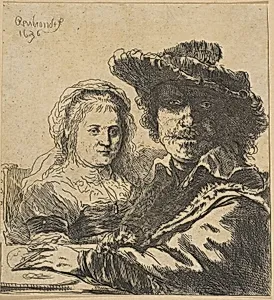 Rembrandt and his Wife (copy)