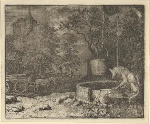Renard Plays Another Trick on the She-Wolf from Hendrick van Alcmar's Renard The Fox