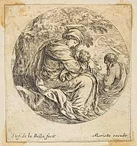 Rest on the Flight into Egypt by Stefano della Bella|Pierre Mariette