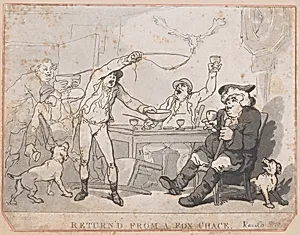 Returned from a Fox Chase by Thomas Rowlandson