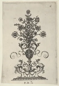 Reverse Copy of Design for a Pendant, from Ars His Myronis Nobilis Effingitus Pagellulis
