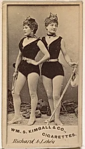 Richard & Lehey, from the Actresses series (N203) issued by Wm. S. Kimball & Co. by William S. Kimball & Company