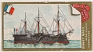 Richelieu, French Navy, from the Naval Vessels of the World series (N226) issued by Kinney Bros. by Kinney Brothers Tobacco Company