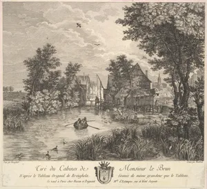 River landscape after a painting in the cabinet of Mr. Le Brun