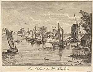 River Landscape after the painting in the cabinet of Mr. Poullain by J. F. Borgnet|Jan Brueghel the Elder
