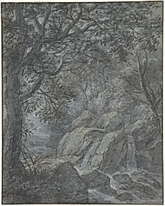 River Landscape with Mountain Stream