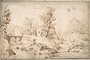 River View with Figures