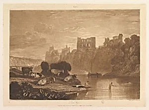 River Wye (Liber Studiorum, part X, plate 48) by Joseph Mallord William Turner|William T. Annis|Joseph Mallord William Turner