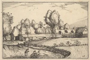 Road along a Field, plate 16 from "Regiunculae et Villae Aliquot Ducatus Brabantiae"