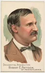 Robert E. Pattison of Pennsylvania, from the Presidential Possibilities series (N124) issued by Duke Sons & Co. to promote Honest Long Cut Tobacco