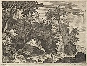 Rocky Landscape with St. Francis