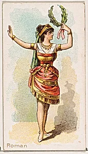 Roman Dancer, from the Dancing Women series (N186) issued by Wm. S. Kimball & Co. by William S. Kimball & Company