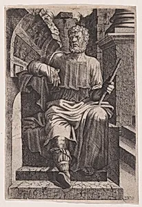 Roman General (?) Seated before Ruins