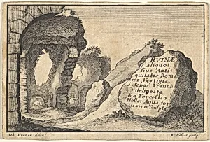 Roman Ruins, second version of title-page