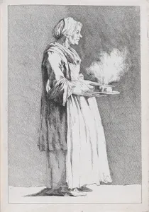 Rosa Diupert, Wife of Nicolas Bremont, Cook at the French Academy in Rome, pl. X from "Recueil de caricatures"