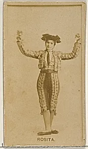 Rosita, from the Actors and Actresses series (N45, Type 8) for Virginia Brights Cigarettes by Allen & Ginter