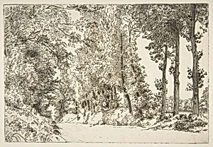 Rue des Bruyères, à Sèvres by Félix Bracquemond