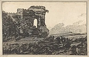 Ruined Castle and Trees