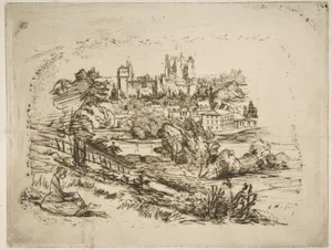 Ruines du Château de Pierrefonds (Ruins of the Château de Pierrefonds, after Viollet-le-Duc)