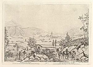 Rural Landscape, "Radstadt am Tauren" by Johann Christoph Erhard|C. Viehbeck