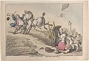 Rural Sports: Balloon Hunting by Thomas Tegg|Thomas Rowlandson