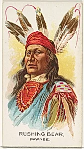 Rushing Bear, Pawnee, from the American Indian Chiefs series (N2) for Allen & Ginter Cigarettes Brands by Allen & Ginter