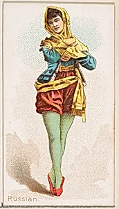 Russian Dancer, from the Dancing Women series (N186) issued by Wm. S. Kimball & Co. by William S. Kimball & Company