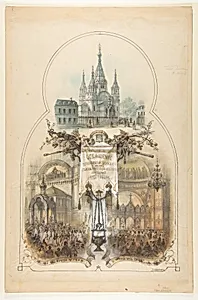 Russian Orthodox Cathedral, Paris by Anonymous, French, 19th century