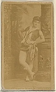 Ruth Ward, from the Actors and Actresses series (N45, Type 8) for Virginia Brights Cigarettes by Allen & Ginter
