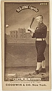 Ryan, Right Field, Chicago, from the Old Judge series (N172) for Old Judge Cigarettes by Goodwin & Company