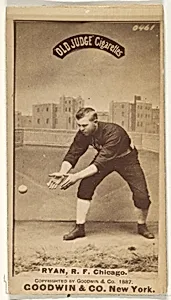 Ryan, Right Field, Chicago, from the Old Judge series (N172) for Old Judge Cigarettes by Goodwin & Company