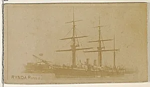 Rynda, Russia, from the Famous Ships series (N50) for Virginia Brights Cigarettes by Allen & Ginter