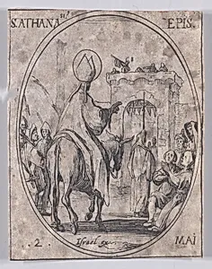 S. Athanase, évêque (St. Athanasius, Bishop), May 2nd, from "Les Images De Tous Les Saincts et Saintes de L'Année" (Images of All of the Saints and Religious Events of the Year) by Jacques Callot|Israël Henriet