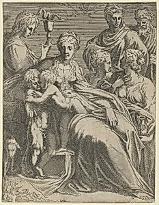 Sacred Conversation by Léon Davent|Parmigianino (Girolamo Francesco Maria Mazzola)