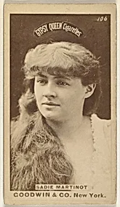 Sadie Martinot, from the Actors and Actresses series (N171) for Gypsy Queen Cigarettes by Goodwin & Company