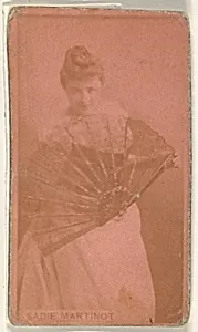 Sadie Martinot, from the Actors and Actresses series (N171) for Old Judge and Dog's Head Cigarettes by Goodwin & Company