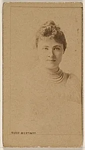 Sadie Martinot, from the Actresses series (N245) issued by Kinney Brothers to promote Sweet Caporal Cigarettes by Kinney Brothers Tobacco Company