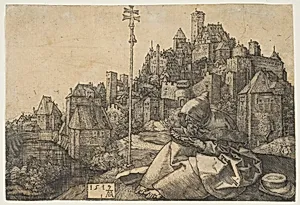Saint Anthony Reading by Albrecht Dürer