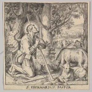 Saint Eberhard of Tüntenhausen as a Shepherd