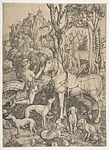Saint Eustace by Albrecht Dürer