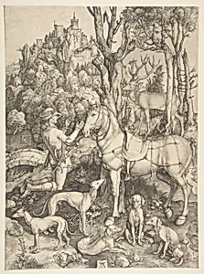 Saint Eustace by Albrecht Dürer