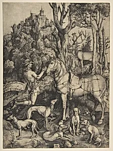 Saint Eustace by Albrecht Dürer