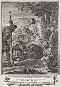 Saint Francis Xavier baptizing the Indians