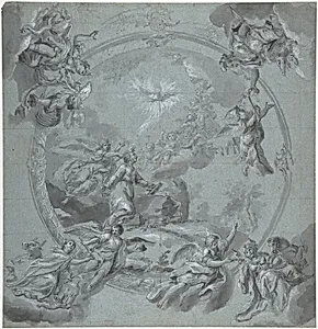 Saint Ignatius of Loyola and Allegories of the Four Continents by Felix Anton Scheffler