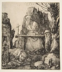 Saint Jerome by the Pollard Willow by Albrecht Dürer