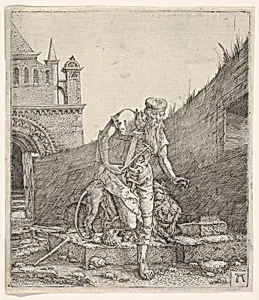 Saint Jerome Walking in a Churchyard